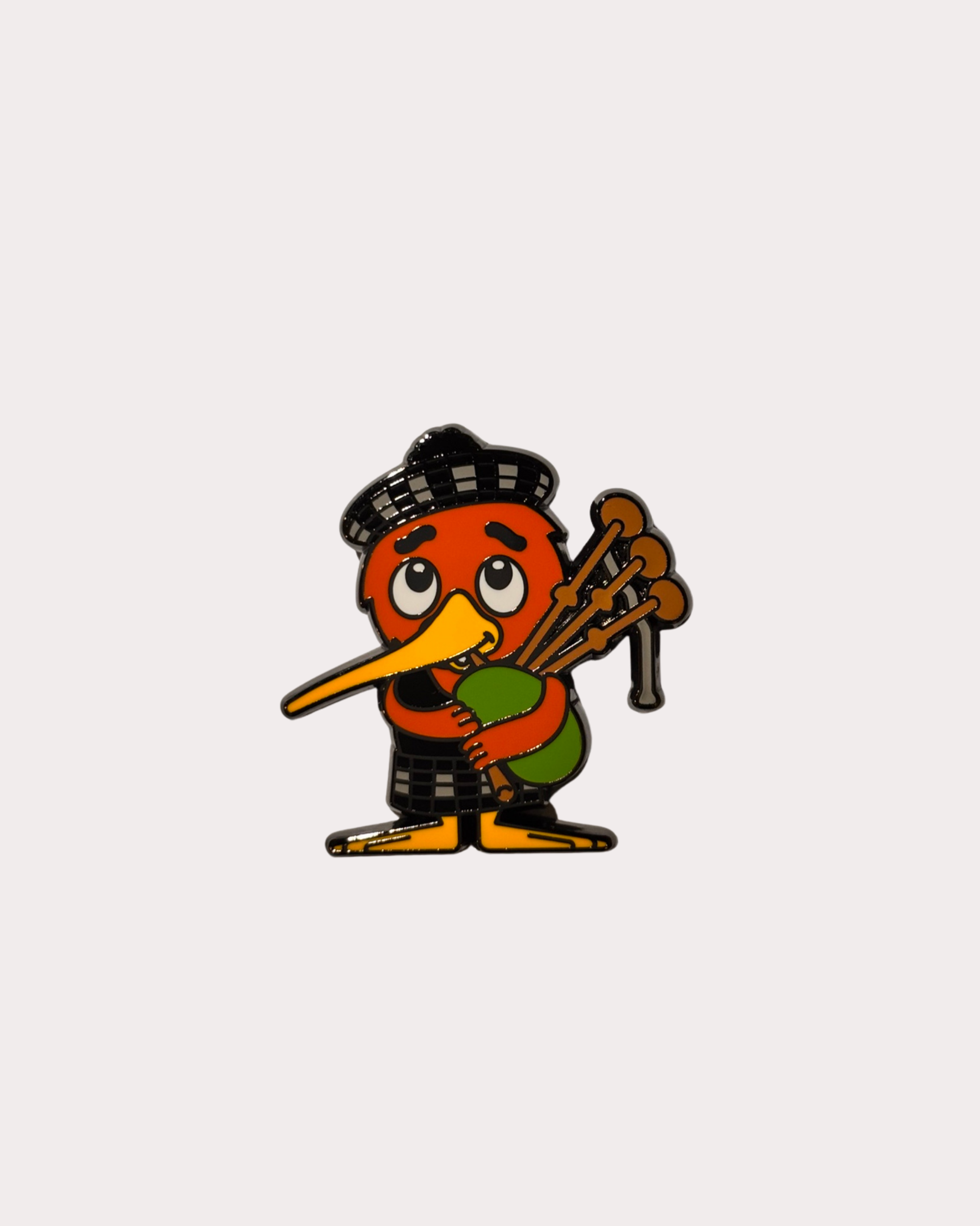 NZ Team - Goldie Bagpipes Pin
