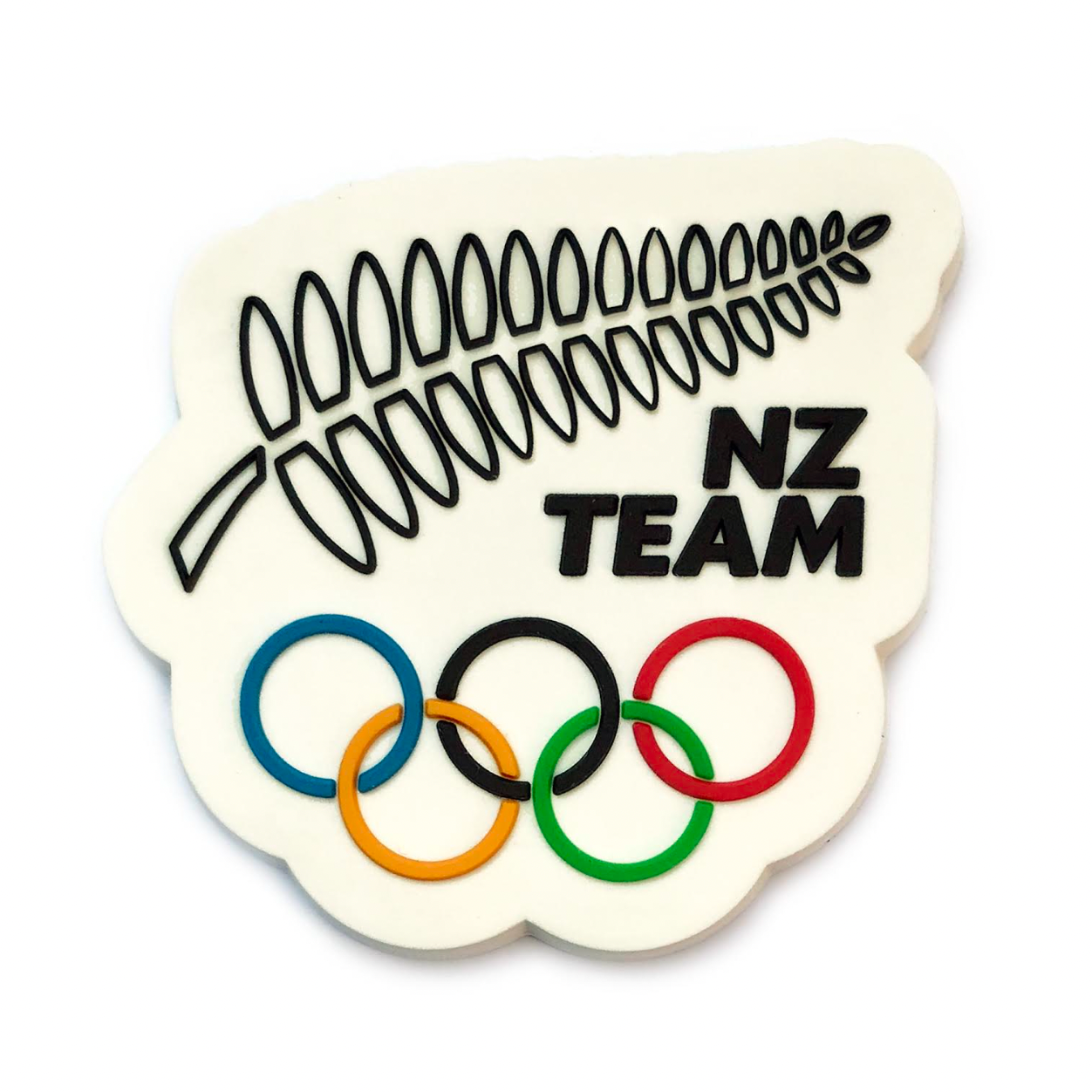 NZ Team Olympic Rings Fridge Magnet