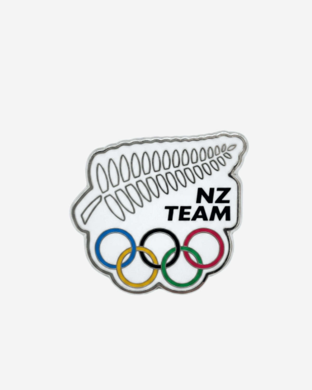 NZ Team Olympic Rings Pin - Paris 2024