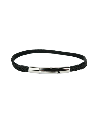 NZ Team black woven bracelet