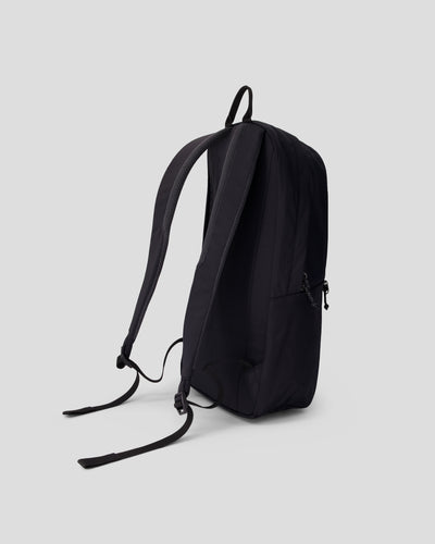 Black backpack sideview