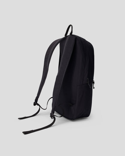Black backpack sideview