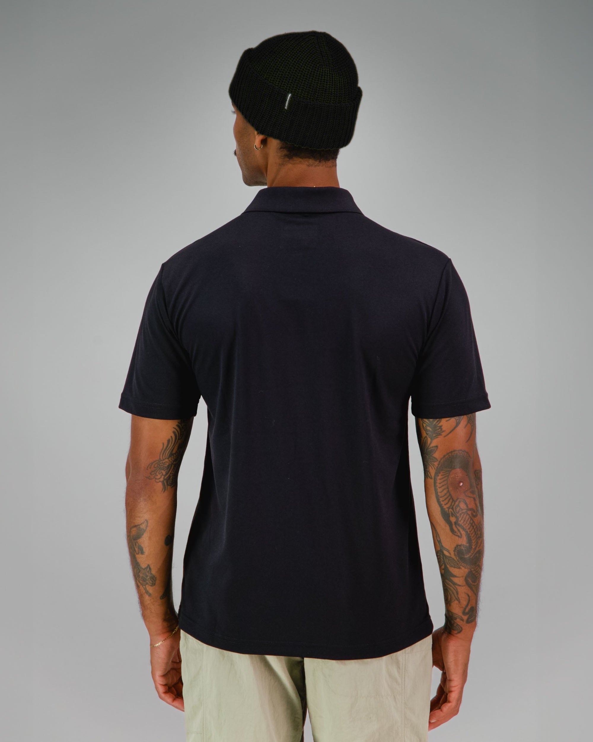 NZ Team Men’s Polo – Black