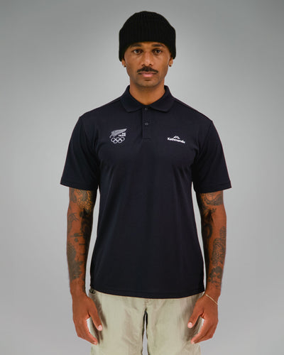 NZ Team Men’s Polo – Black